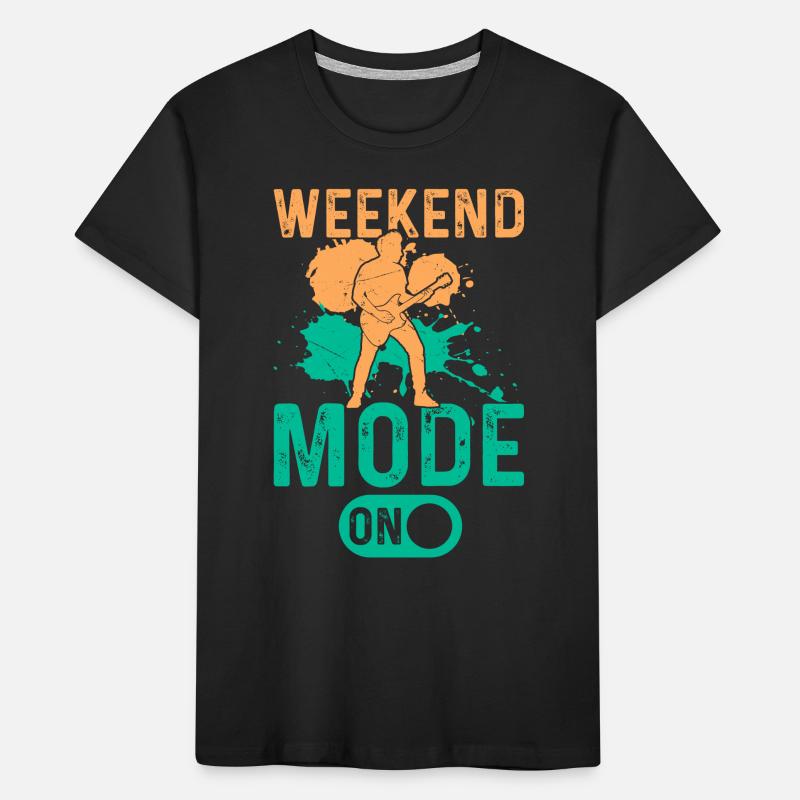 Guitar Mode On - Guitariste Basse Guitariste Basse T-shirt bio Premium Enfant