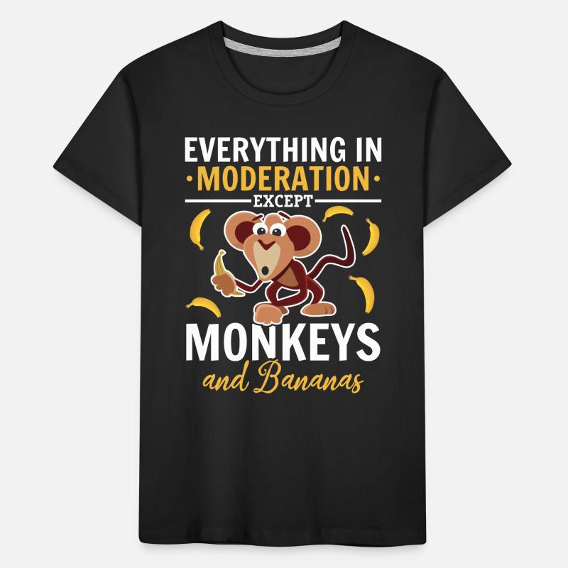 Orangutan Monkey Chimpanzee Monkey Lover - Funny M Kids' Premium Organic T-Shirt
