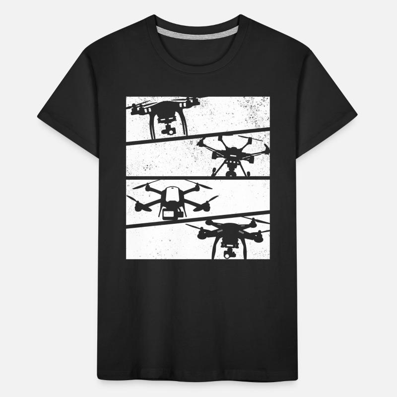 Retro Drone Quadcopter Drone - Retro Drone Kids' Premium Organic T-Shirt