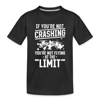 Pilote de drone - Si vous ne vous écrasez pas - Funny Drone - T-shirt bio Premium Enfant - noir - Devant