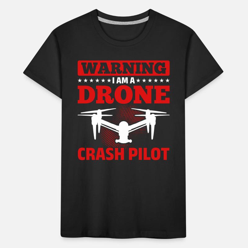 Drone Racing Drone Pilot - Warning I Am A Drone Cr Kids' Premium Organic T-Shirt