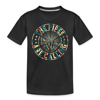 Les pipes appellent - Bagpipe Funny Bagpiper - T-shirt bio Premium Enfant - noir - Devant