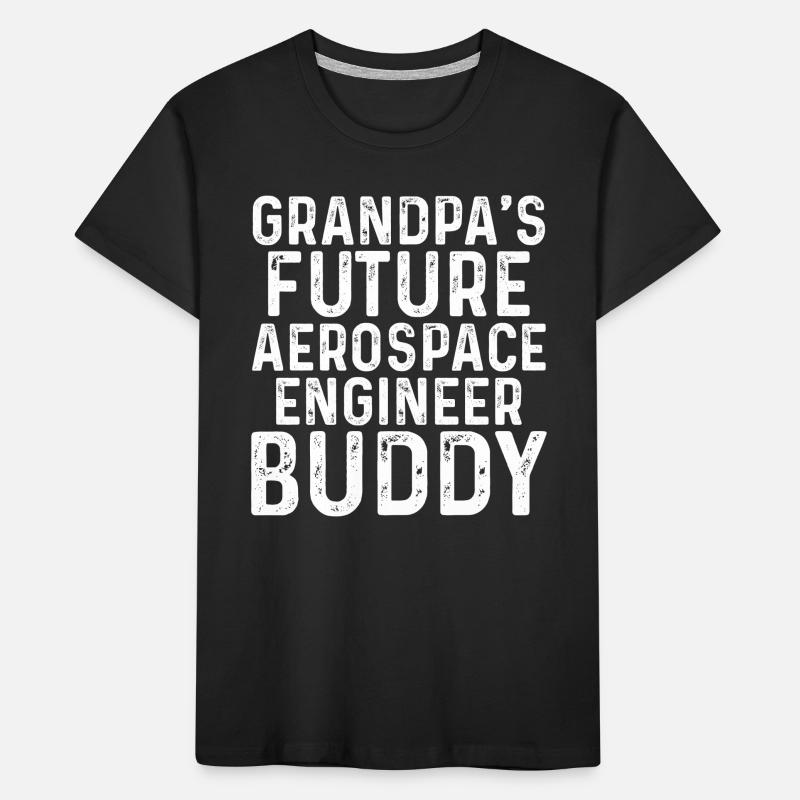 Grandpa's Future Aerospace Engineer Buddy Aerospac Kids' Premium Organic T-Shirt