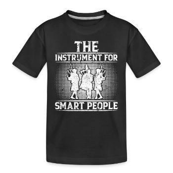 Bagpipe Instrument - L’instrument pour Smart Peop - T-shirt bio Premium Enfant - noir - Devant