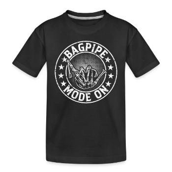 Mode cornemuse sur Bagpiping Bagpipe Player - T-shirt bio Premium Enfant - noir - Devant