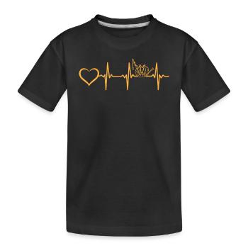 Bagpipe Heart Bagpiper Instrument Bagpipers - Kinder Premium Bio T-Shirt - Schwarz - Vorne