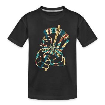 Bagpiper Bagpiping Hobby Bagpipe Music - Bagpipe P - Kids' Premium Organic T-Shirt - black - Front