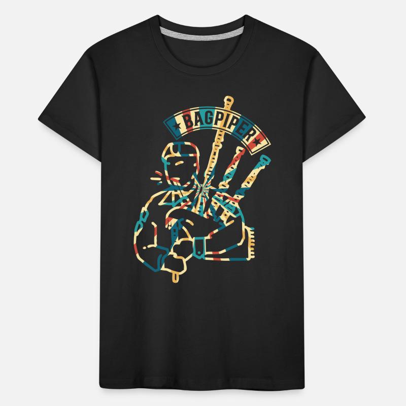 Cornemuse de cornemuse Hobby Musique de cornemuse - Cornemuse P T-shirt bio Premium Enfant