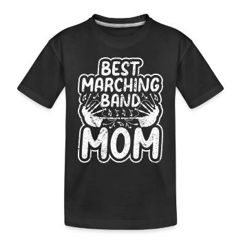 Meilleure joueuse de fanfare maman cornemuse maman cornemuse - T-shirt bio Premium Enfant - noir - Devant