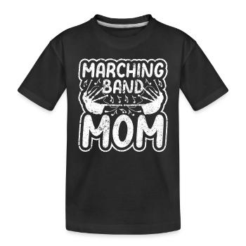Marching Band Mom Bagpiping Mom Bagpiper Musician - Kids' Premium Organic T-Shirt - black - Front