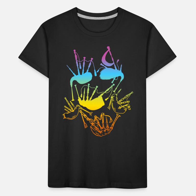 Cornemuse Cornemuse Musicien Bagpiper T-shirt bio Premium Enfant