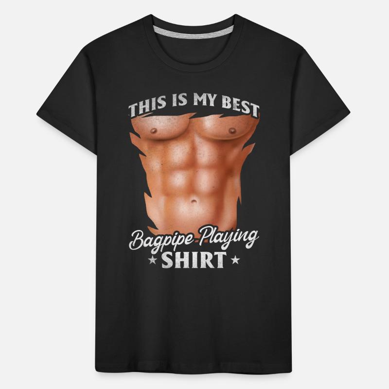C’est mon meilleur jeu de cornemuse à la cornemuse T-shirt bio Premium Enfant