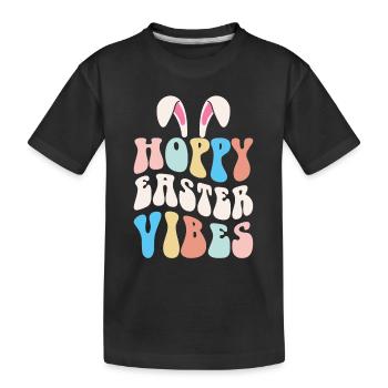Hoppy Easter Vibes - Ostern - T-shirt bio Premium Enfant - noir - Devant