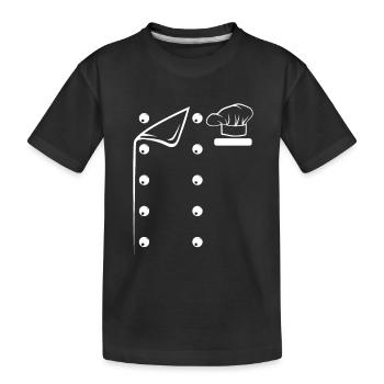 Chef Costume Culinary Chef Cooks Instruments Resta - Kinder Premium Bio T-Shirt - Schwarz - Vorne
