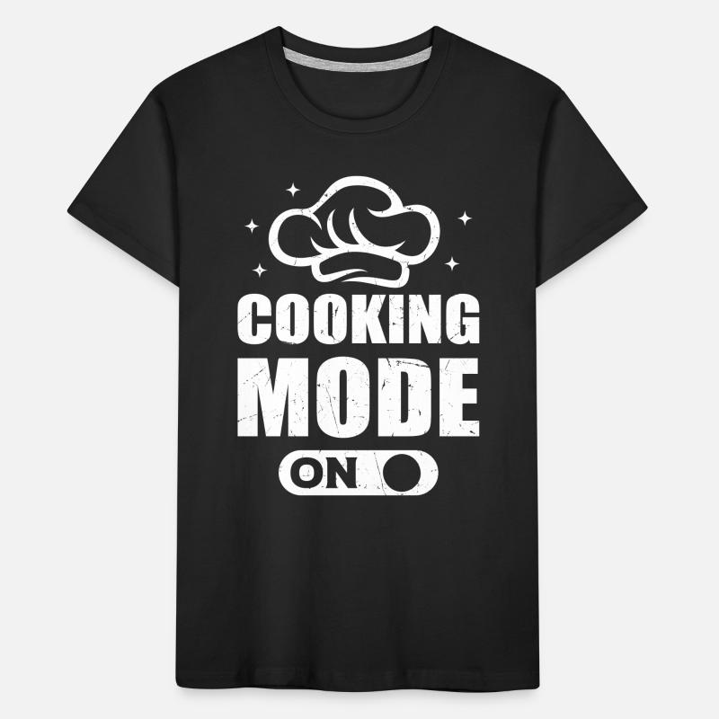 Mode de cuisson sur chapeau de chef cuisinier Mode de cuisson Foo T-shirt bio Premium Enfant