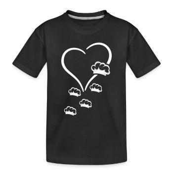 Chefs Design Chef's Hats In A Heart Chef Cook Chef - Kinder Premium Bio T-Shirt - Schwarz - Vorne