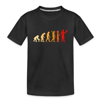 Chef Evolution Chef Cuisinier Chef Professionnel Cuisine - T-shirt bio Premium Enfant - noir - Devant