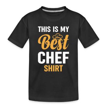 C’est ma meilleure chemise de chef restaurants culinaires be - T-shirt bio Premium Enfant - noir - Devant