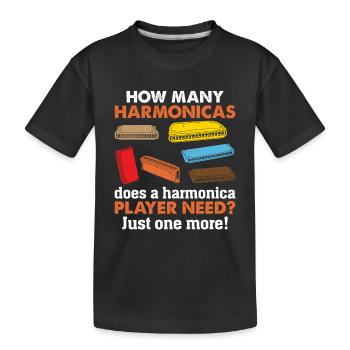 How Many Harmonicas Does A Harmonica Player Needs? - Kinder Premium Bio T-Shirt - Schwarz - Vorne