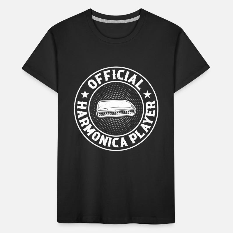 Official Harmonica Player Harmonica Lover Harmonic Kinder Premium Bio T-Shirt