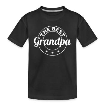 The Best Grandpa - Father's Day Best Dad Grandpa's - Kinder Premium Bio T-Shirt - Schwarz - Vorne