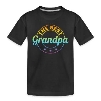 Father's Day Ideas - The Best Grandpa - Kinder Premium Bio T-Shirt - Schwarz - Vorne