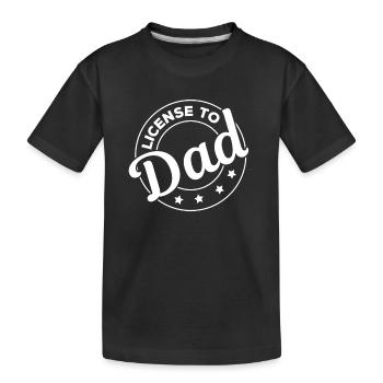 Licence à papa - Fête des pères Drôle Fête des pères I - T-shirt bio Premium Enfant - noir - Devant