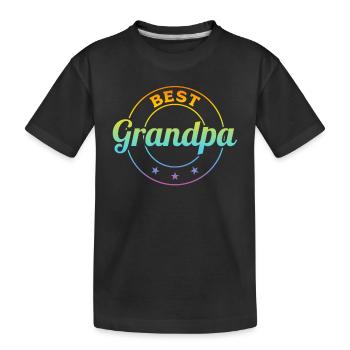 Best Grandpa - Father's Day Grandpa - Kinder Premium Bio T-Shirt - Schwarz - Vorne
