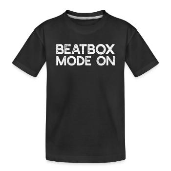 Beatboxing Beatboxer - Beatbox Mode On - Kids' Premium Organic T-Shirt - black - Front