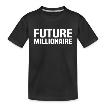 Stock Market Investment Banker - Future Millionair - Kinder Premium Bio T-Shirt - Schwarz - Vorne
