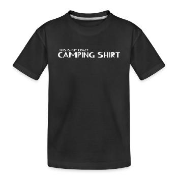 Camping en plein air - C’est ma chemise de camping folle C - T-shirt bio Premium Enfant - noir - Devant