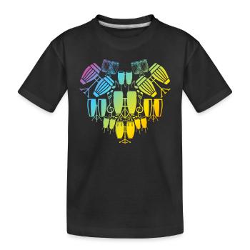 Conga Drummer Playing Conga Instruments Conga Drum - Kids' Premium Organic T-Shirt - black - Front
