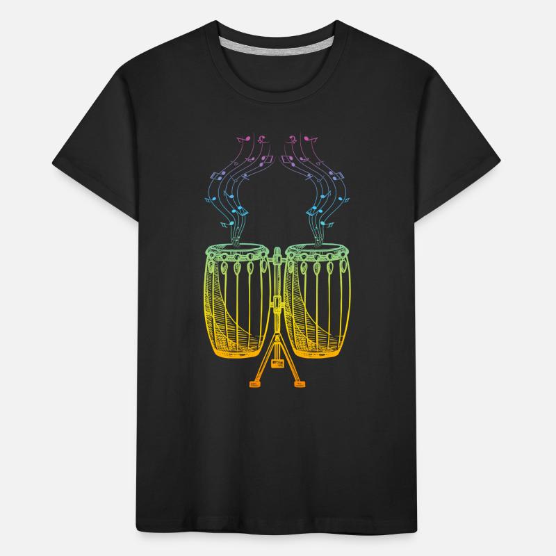 Conga Music Notes Conga Player Conga Drums Conga D Kids' Premium Organic T-Shirt