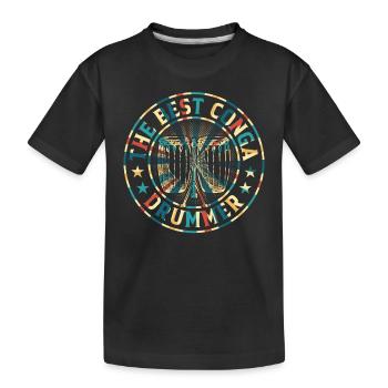 The Best Conga Drummer - Conga Musician Conga Play - Kids' Premium Organic T-Shirt - black - Front
