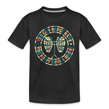 Joueur de conga - Vous ne pouvez jamais avoir trop de Conga D - T-shirt bio Premium Enfant - noir - Devant