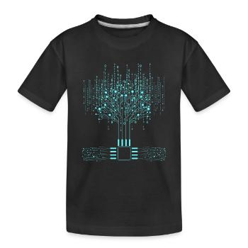 AI Artificial Intelligence Machine Learning AI Rob - Kids' Premium Organic T-Shirt - black - Front