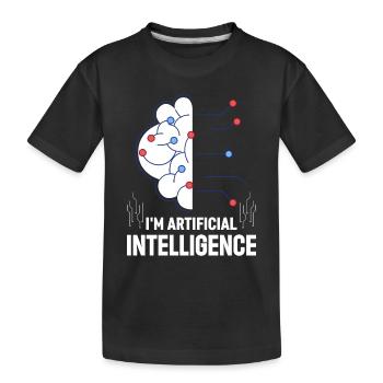 Ai Artificial Intelligence - I'm Artificial Intell - Kinder Premium Bio T-Shirt - Schwarz - Vorne