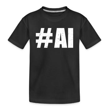 #AI - Intelligence artificielle IA - T-shirt bio Premium Enfant - noir - Devant