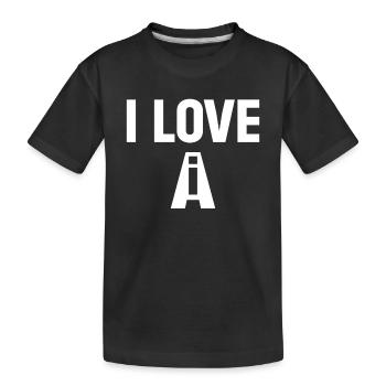 I Love AI - Ai Robotics Ai Machines Artificial Int - Kinder Premium Bio T-Shirt - Schwarz - Vorne