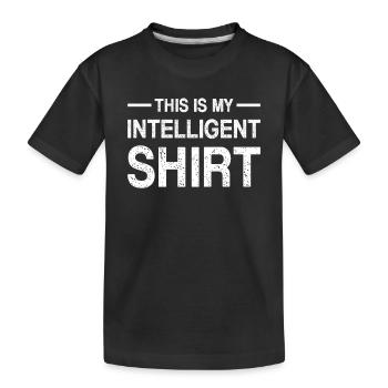 Ceci est ma chemise intelligente - Machine Learning - T-shirt bio Premium Enfant - noir - Devant
