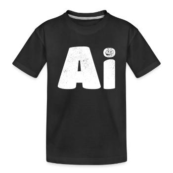 AI Artificial Intelligence & AI Robotics - Kinder Premium Bio T-Shirt - Schwarz - Vorne