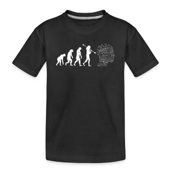 AI Evolution - Funny Artificial Intelligence - Kinder Premium Bio T-Shirt - Schwarz - Vorne