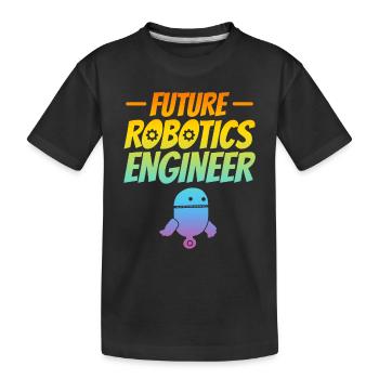 AI Robotics Machine Learning - Future Robotics Eng - Kids' Premium Organic T-Shirt - black - Front