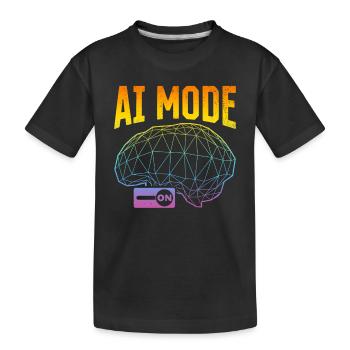 Mode AI activé - Machine Learning Artificial Intellige - T-shirt bio Premium Enfant - noir - Devant