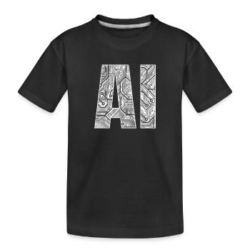 AI - Machine Learning Artificial Intelligence - Kids' Premium Organic T-Shirt - black - Front