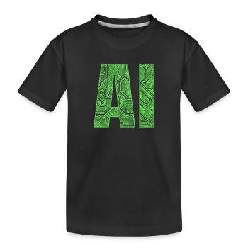 Intelligence artificielle Ai - T-shirt bio Premium Enfant - noir - Devant