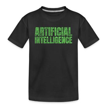 Apprentissage automatique Intelligence artificielle - T-shirt bio Premium Enfant - noir - Devant