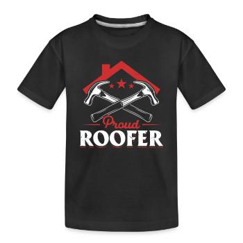 Roofer Contractor Roofing Worker Roofer - Proud Ro - Kinder Premium Bio T-Shirt - Schwarz - Vorne