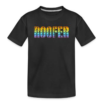 Roof Worker Roofing Worker - Roofer - Kinder Premium Bio T-Shirt - Schwarz - Vorne
