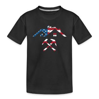 Roofer - Roof Worker Roofing Worker Roofers - Kinder Premium Bio T-Shirt - Schwarz - Vorne